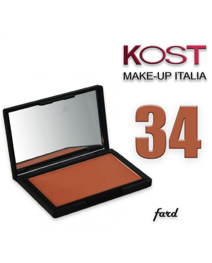KOST Fard Blush n.34 fard Compatto Alta Sfumabilità Naturale