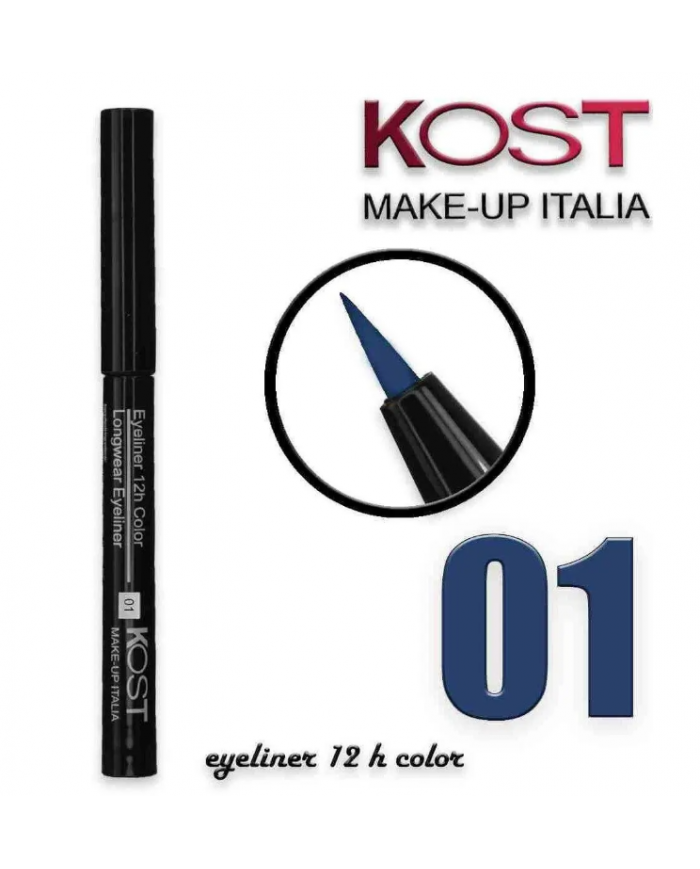 KOST Eyeliner 12H Color n.01 Matita Occhi Lunga Tenuta Alta Definizione