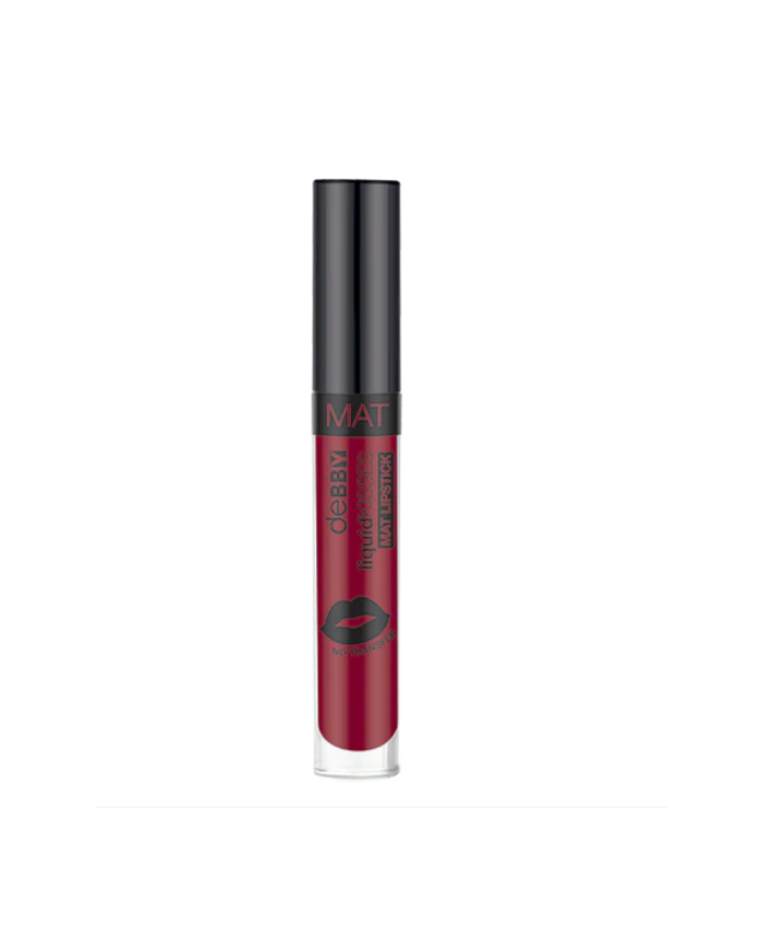 DEBBY Make Up Liquid Kisses 17 Hibiscus Red Rossetto Opaco Vellutato  Leggero