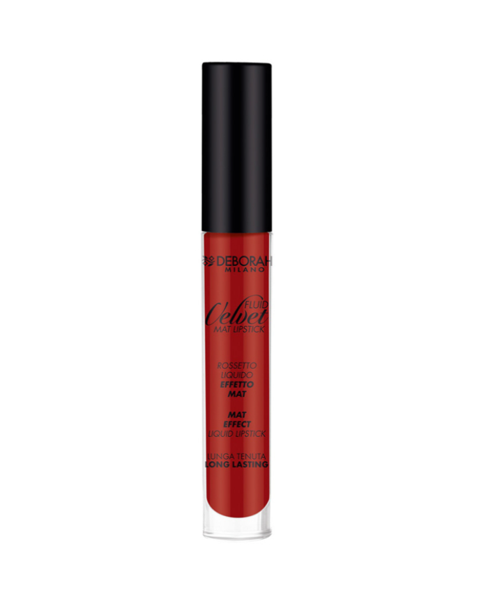 DEBORAH Make Up Fluid Velvet Mat N07 Rossetto Liquido Finish Sofisticato fire red