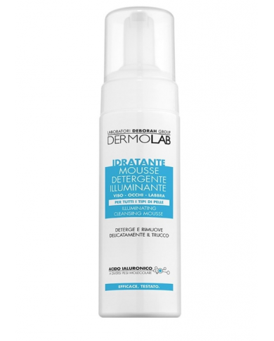 DEBORAH Dermolab Detergente Viso in Mousse Effetto Illuminante Idratante 150 ml 8009518443660