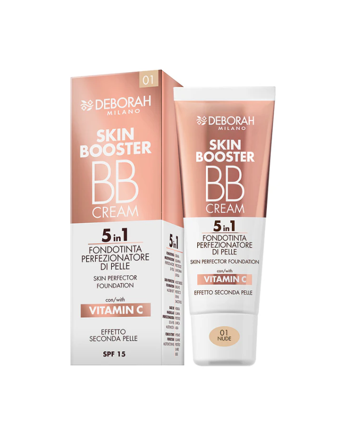 DEBORAH BB Cream Skin Booster 5in1 n.01 Fair Crema Colorata Vitamina C SPF15 8009518425949