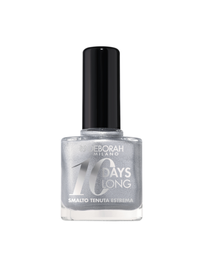 DEBORAH MILANO - SMALTO 10 DAYS LONG - N.917 SILVER - SMALTO UNGHIE LUNGA TENUTA - 11ML 8009518449174