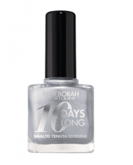 DEBORAH MILANO - SMALTO 10 DAYS LONG - N.917 SILVER - SMALTO UNGHIE LUNGA TENUTA - 11ML 8009518449174