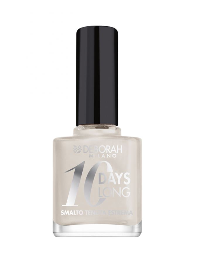 DEBORAH MILANO - SMALTO 10 DAYS LONG - N.21 PEARLY WHITE - SMALTO UNGHIE LUNGA TENUTA - 11ML 8009518325683