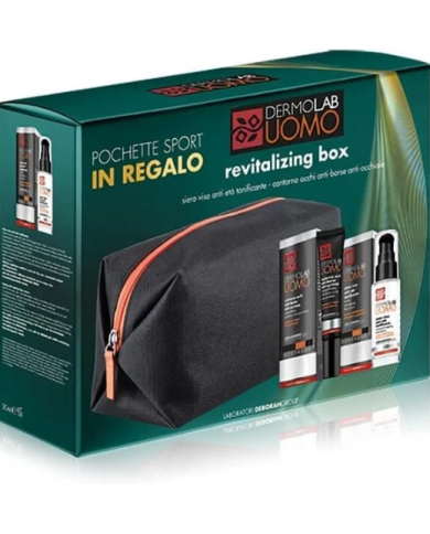 DERMOLAB - KIT REGALO UOMO - SIERO VISO IDRATANTE 30ML + CONTORNO OCCHI ANTI-FATICA