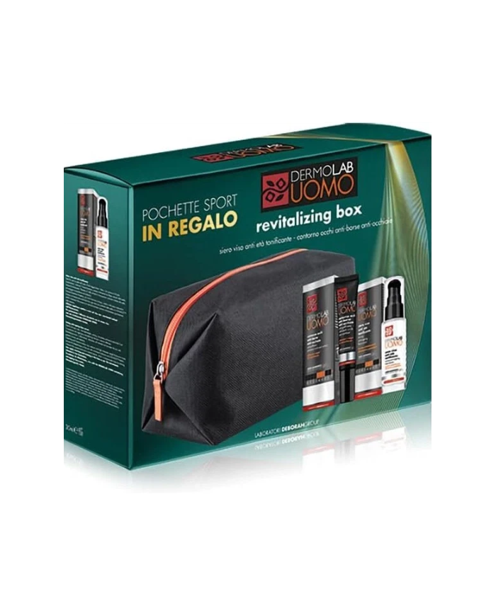 DERMOLAB - KIT REGALO UOMO - SIERO VISO IDRATANTE 30ML + CONTORNO OCCHI ANTI-FATICA