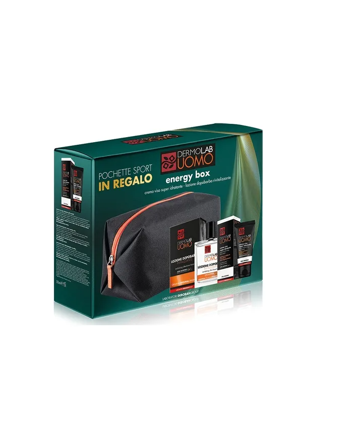 DERMOLAB UOMO - ENERGY BOX - CREMA GEL VISO ANTI-FATICA 50ML + DOPOBARBA 100ML 8009518457247