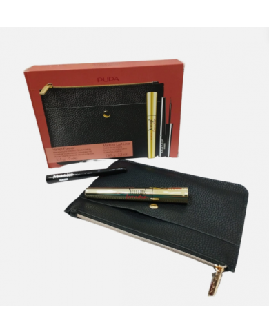 PUPA VAMP!FOREVER MASCARA+MADE TO LAST LINER EYELINER+WALLET POCHETTE 8011607363810