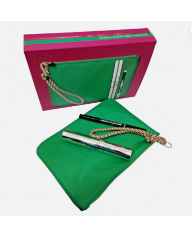 PUPA Kit occhi Vamp! Extreme Mascara & Mini Multiplay Extreme 010 pochette verde