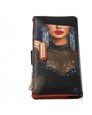 NICOLE LEE Portafoglio Samantha La Belleza PRT7455 Portacarte Estraibile RFID