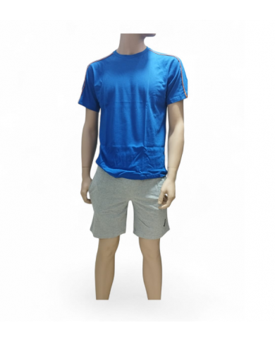 LOTTO - PIGIAMA RAGAZZO 16 ANNI - BLUETTE - MAGLIA MANICA CORTA E PANTALONCINO  8053040129387