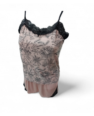 INTIMAMI - PIGIAMA DONNA SPALLINE SOTTILI E PANTALONCINO - CIPRIA - TAGLIA 5/L