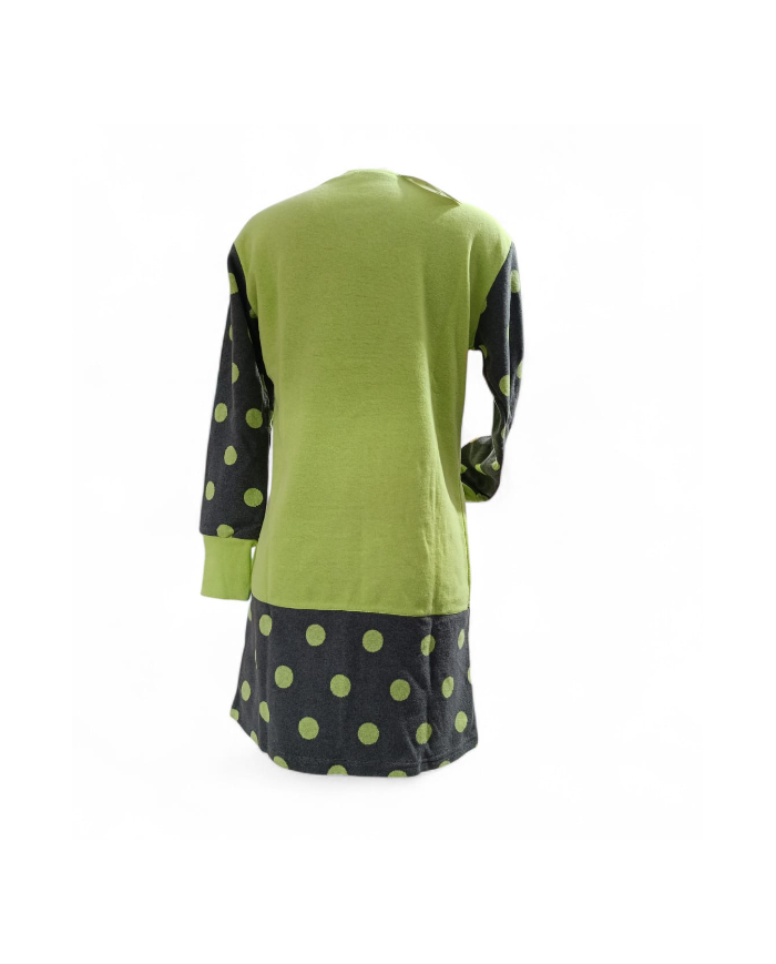 DETTAGLI NOTTURNI - VESTITO DA CAMERA DONNA - VESTAGLIA CORTA INVERNALE IN CALDO PILE