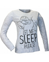 DISNEY - PIGIAMA LUNGO RAGAZZA - PISOLO - GRIGIO IN COTONE FRESCO E LEGGERO