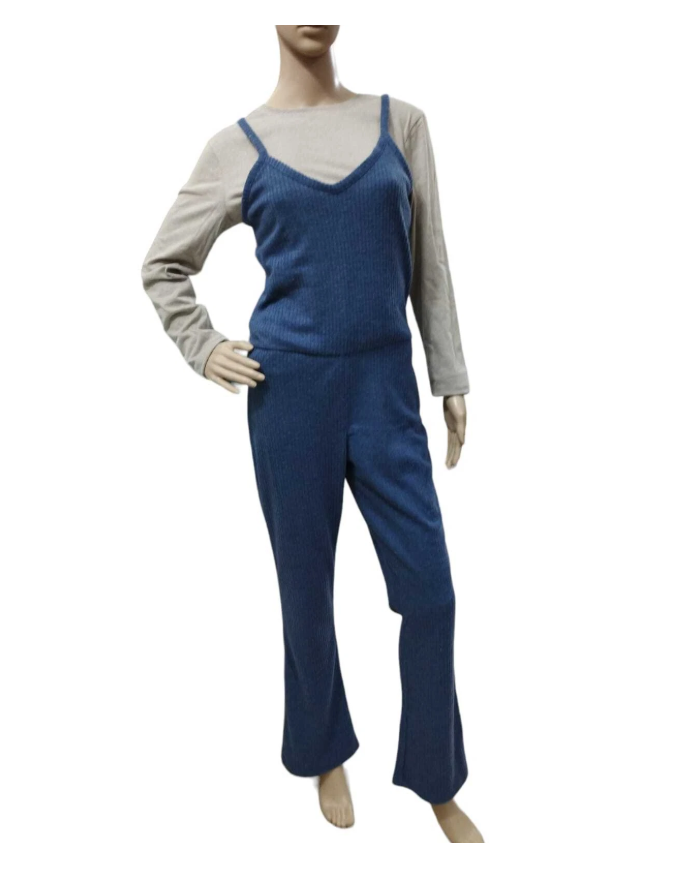 copy of jadea Pigiama  Tuta salopette femminile per inverno freddo comodo pratico