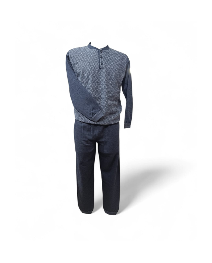 FRUTTA - PIGIAMA UOMO IN PILE - MAGLIA E PANTALONE LUNGO CALDO E LEGGERO