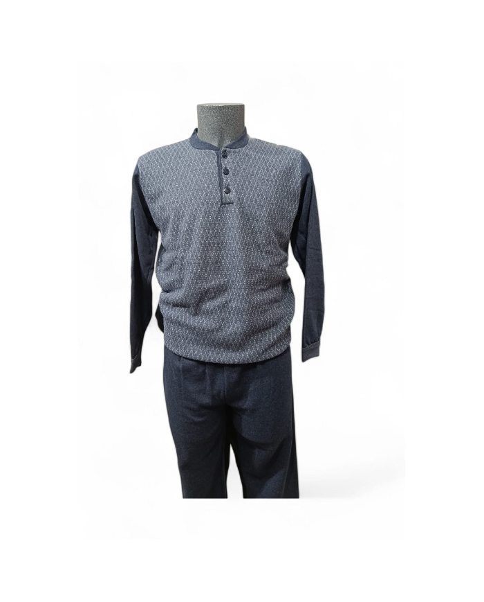 FRUTTA - PIGIAMA UOMO IN PILE - MAGLIA E PANTALONE LUNGO CALDO E LEGGERO