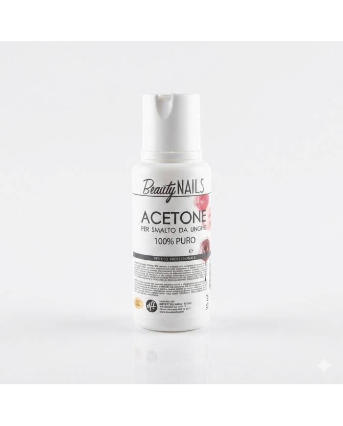 BEAUTY NAILS - ACETONE PER SMALTO UNGHIE 100% PURO - 1 LITRO - USO PROFESSIONALE 8057284119678