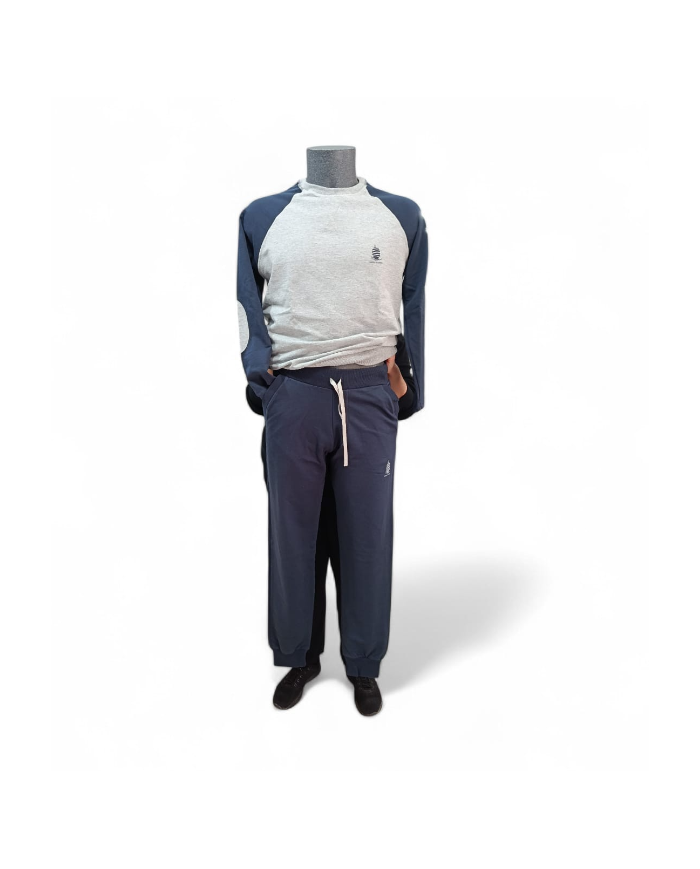 MARINA YACHTING Tuta Uomo Completo Sportivo Cotone blu Homewear  tag S  8058058088589