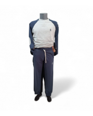 MARINA YACHTING Tuta Uomo Completo Sportivo Cotone blu Homewear  tag S  8058058088589
