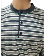 NUVÒ PIGIAMA UOMO JEANS SCOLLO SERAFINO INVERNO CALDO E LEGGERO COMODO