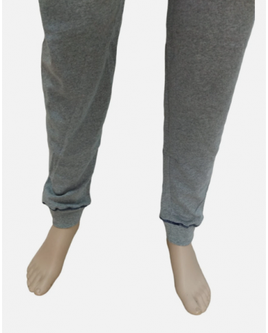 PIGIAMA UOMO IN CALDO COTONE - MODELLO SERAFINO CON POLSINI - COMFORT INVERNALE TAG XL