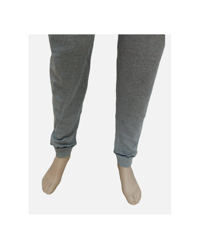 PIGIAMA UOMO IN CALDO COTONE - MODELLO SERAFINO CON POLSINI - COMFORT INVERNALE TAG XL