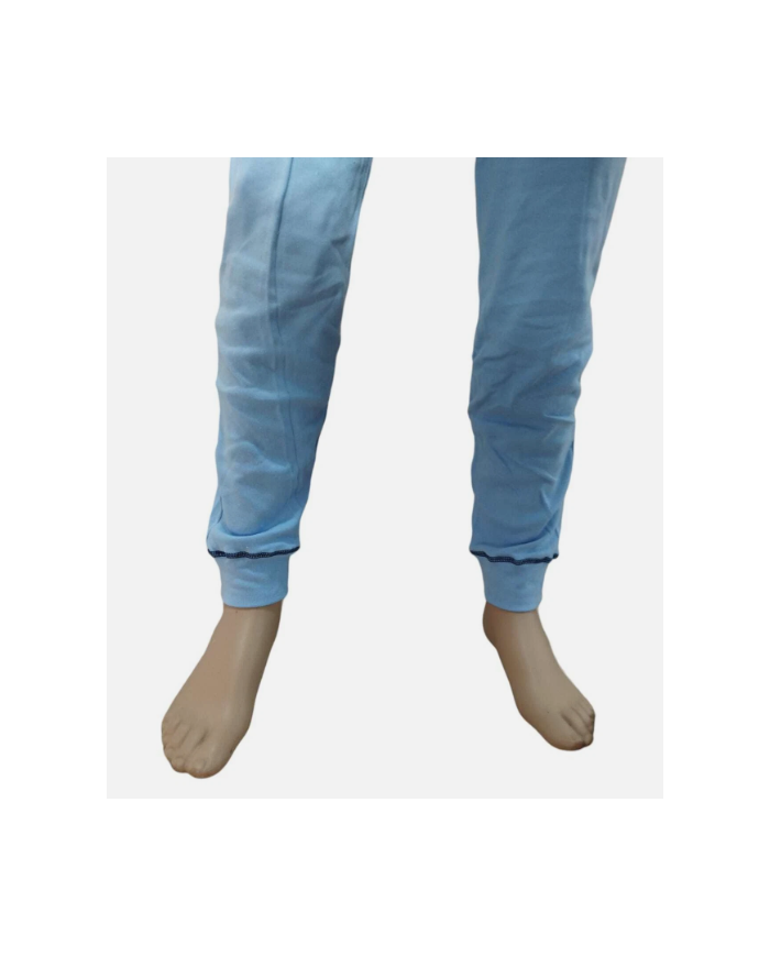 Nuvò pigiama uomo polsi scollo serafino cielo per caldo inverno freddo leggero