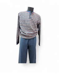 NUVÒ PIGIAMA UOMO JEANS SCOLLO SERAFINO INVERNO CALDO  LEGGERO COMODO