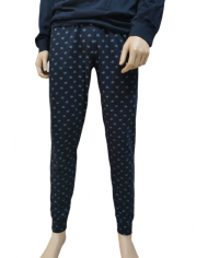 ARMATA DI MARE - PIGIAMA UOMO IN COTONE - BLU - COLLO A PUNTA - COMFORT E PRATICITÀ