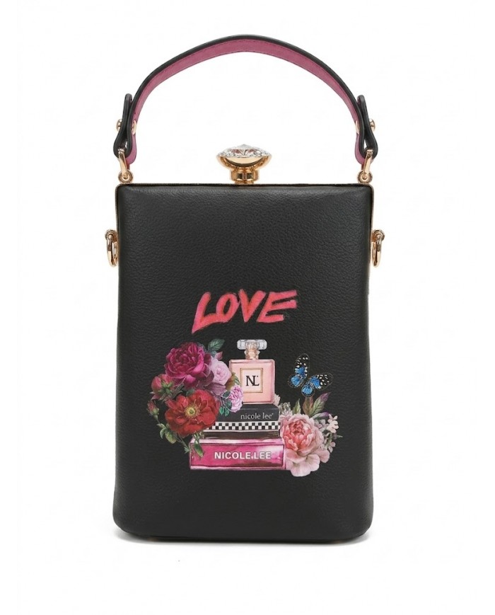 NICOLE LEE Borsa Gioiello Cestello con Tracolla PRT16613-SIG Originale Fashion