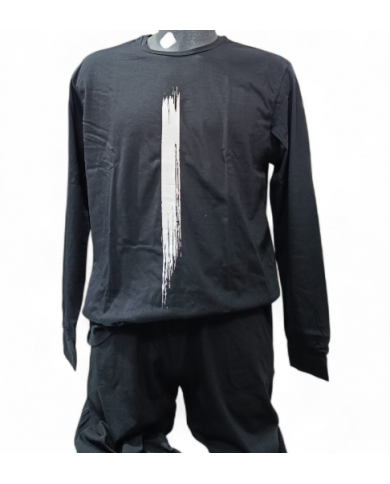 INTIMAMI - PIGIAMA UOMO IN COTONE - MAGLIA E PANTALONE LUNGHI - COMFORT QUOTIDIANO 8301046147677