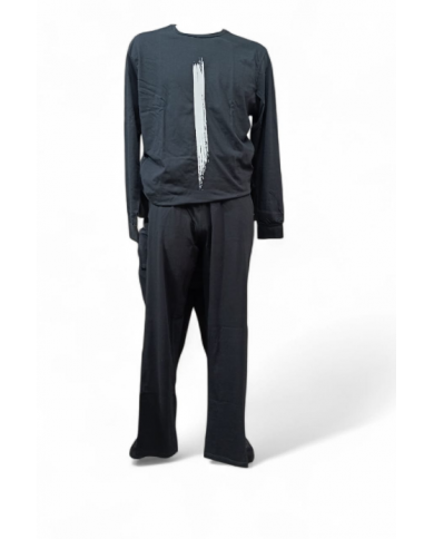 INTIMAMI - PIGIAMA UOMO IN COTONE - MAGLIA E PANTALONE LUNGHI - COMFORT QUOTIDIANO