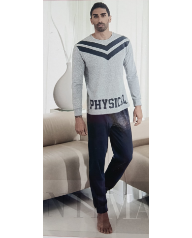 INTIMAMI Pigiama Lungo Uomo Cotone Naturale Traspirante Nuova Collezione  8301046147639