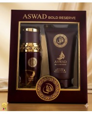 AFAQ - ASWAD BOLD RESERVE - COFANETTO REGALO UOMO - EDP 100ML + SHOWER GEL 150ML 8904174442098