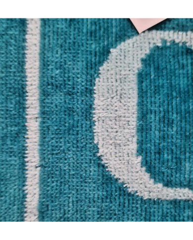 ENRICO COVERI - TELO MARE DOCCIA IN SPUGNA DI COTONE - PETROLIO - 86X170 CM