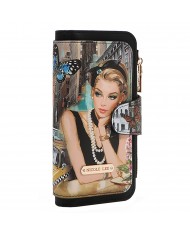 NICOLE LEE USA Portafoglio Donna PRT7703-VFD Sabina Imagines Bifold Multivani 191680182787