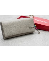 NAJ-OLEARI Portafoglio Donna Bianco 19x10cm BC 2531/BOBA14 Elegante Originale 8010694328641