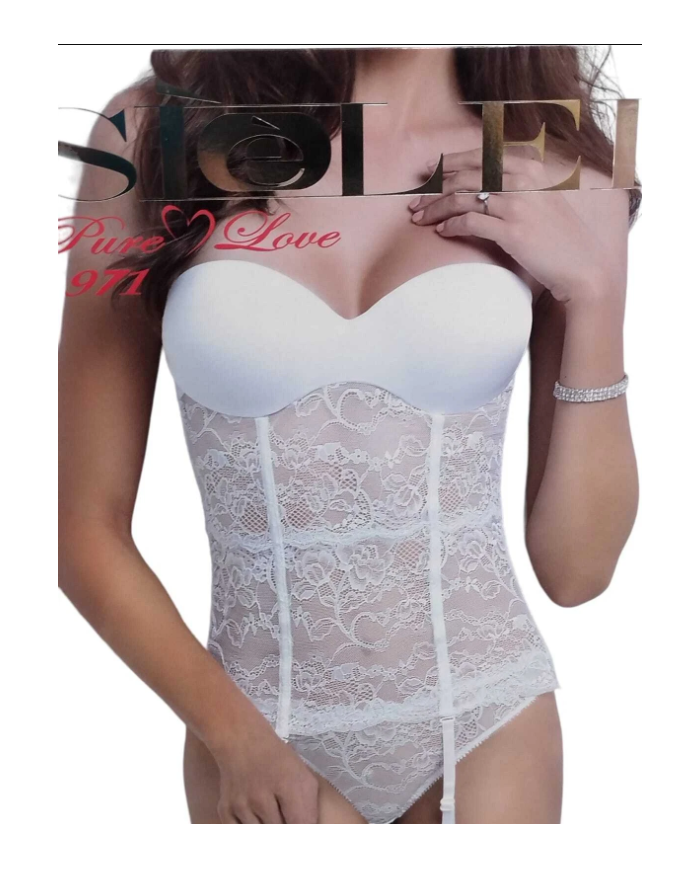 SI&LEI - GUEPIER CON FERRETTO E PERIZOMA - COLORE CIPRIA - COPPA GRADUATA - TAGLIA 2   8059892805677