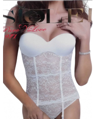 SI&LEI - GUEPIER CON FERRETTO E PERIZOMA - COLORE CIPRIA - COPPA GRADUATA - TAGLIA 2   8059892805677