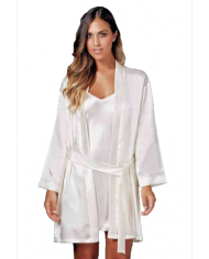 ANDRA - PIGIAMA DONNA IN RASO - GIACCA E PANTALONE TAGLIO UOMO - ART. 8887 - CIPRIA - TAGLIA 2