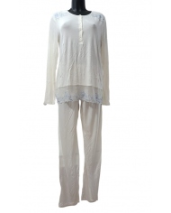 LORMAR CAMICIA DA NOTTE FLOREALE MODELLO SERAFINO MANICA LUNGA VISCOSA