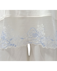 SI&LEI PIGIAMA DONNA COTONE LUNGO LEGGERO ELASTICO E PIZZO ELEGANTE