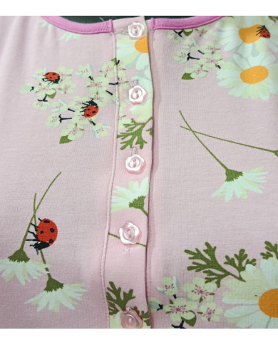 SI & LEI Pigiama Donna Estivo 100% Cotone Corto Manica Corta Shorts Fiorato