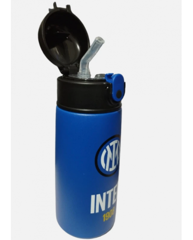 INTER BOTTIGLIA TERMICA UFFICIALE CON CANNUCCIA AUTOMATICA IN SILICONE CALDO FREDDO 8055714166438