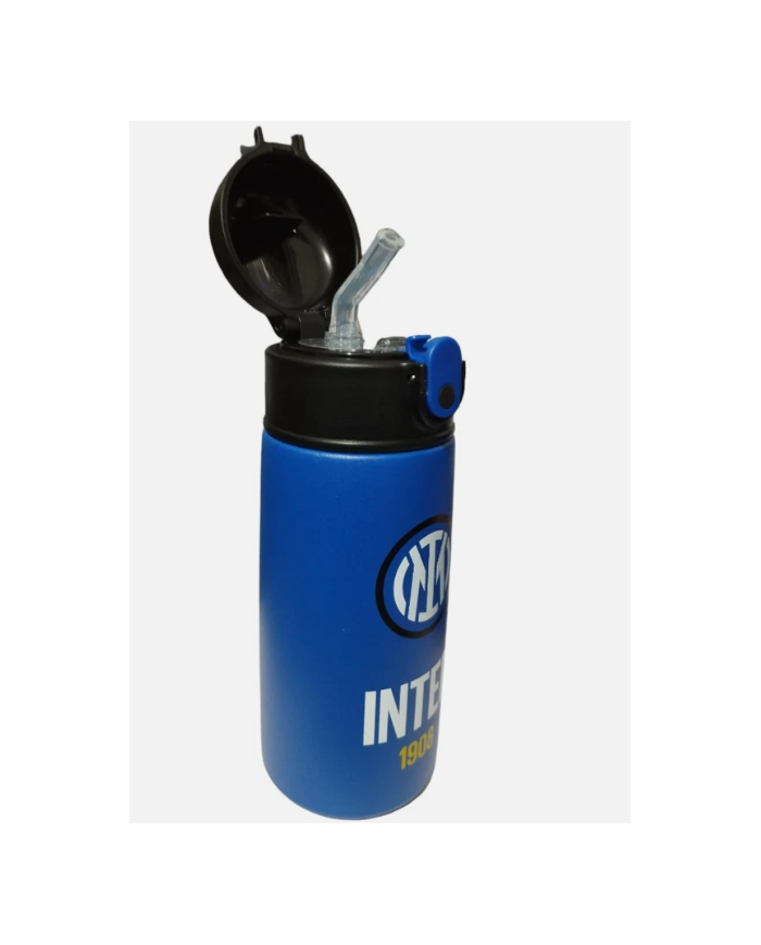 INTER BOTTIGLIA TERMICA UFFICIALE CON CANNUCCIA AUTOMATICA IN SILICONE CALDO FREDDO 8055714166438