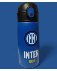 INTER BOTTIGLIA TERMICA UFFICIALE CON CANNUCCIA AUTOMATICA IN SILICONE CALDO FREDDO