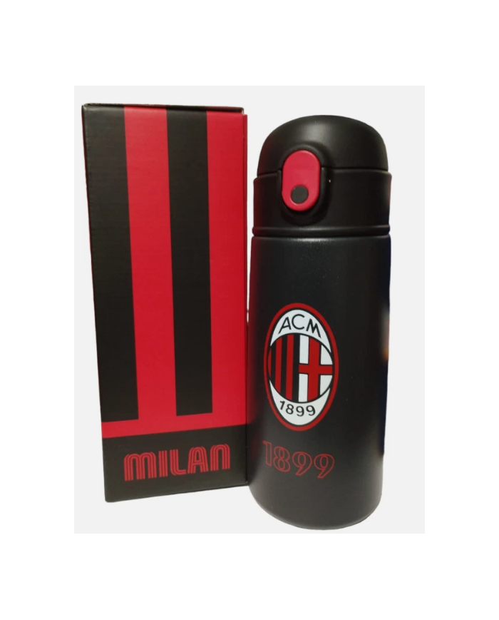 Milan bottiglia officiale con cannuccia silicone automatica tiene caldo e freddo