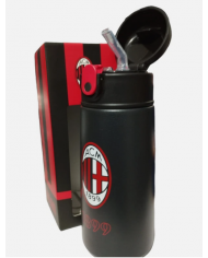 Milan bottiglia officiale con cannuccia silicone automatica tiene caldo e freddo
